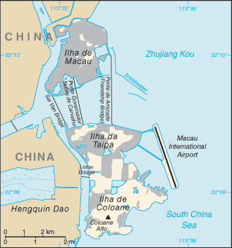 Map of Macau