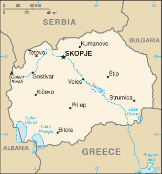 Map of Macedonia